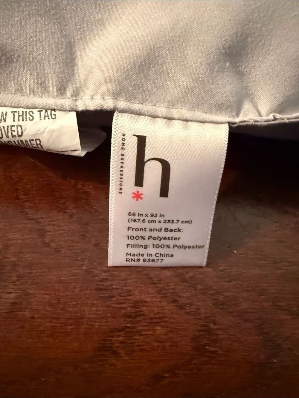 Expressions Reversible Comforter in White and Light Gray Twin XL